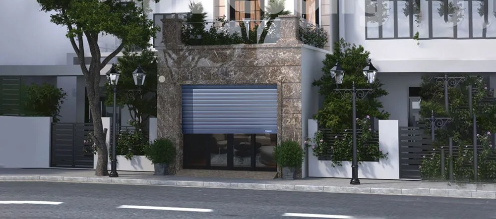 Cửa cuốn nan nhôm tự động Line - Art