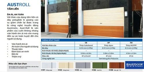 Đặc điểm nổi bật của cửa cuốn Austdoor